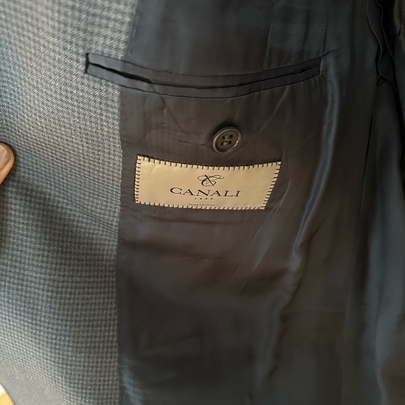 Canali Men's Suit 100% Wool Size IT 56 - Picture 9 of 16